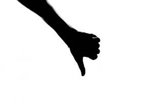 hand-thumb-down-silhouette
